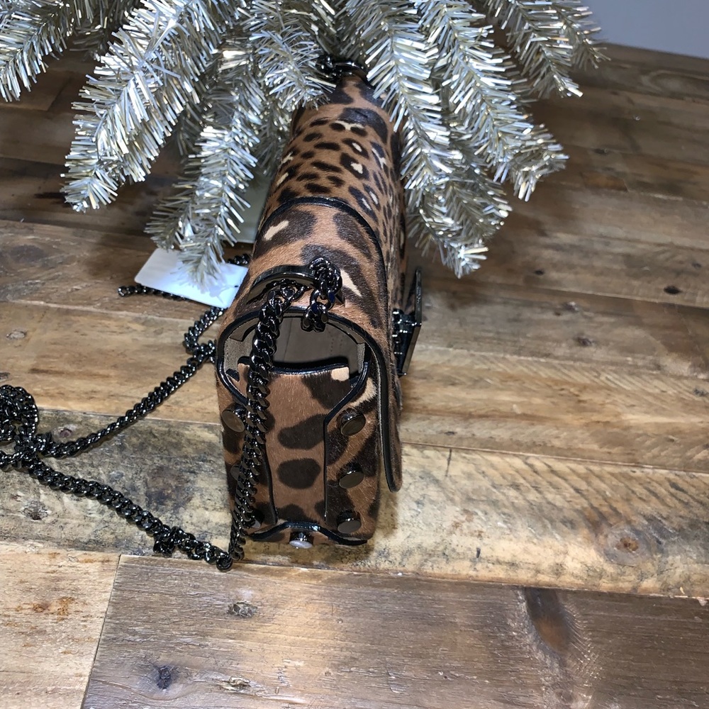 New Jimmy Choo Leopard Print Shoulder Bag - Picture 5 of 8